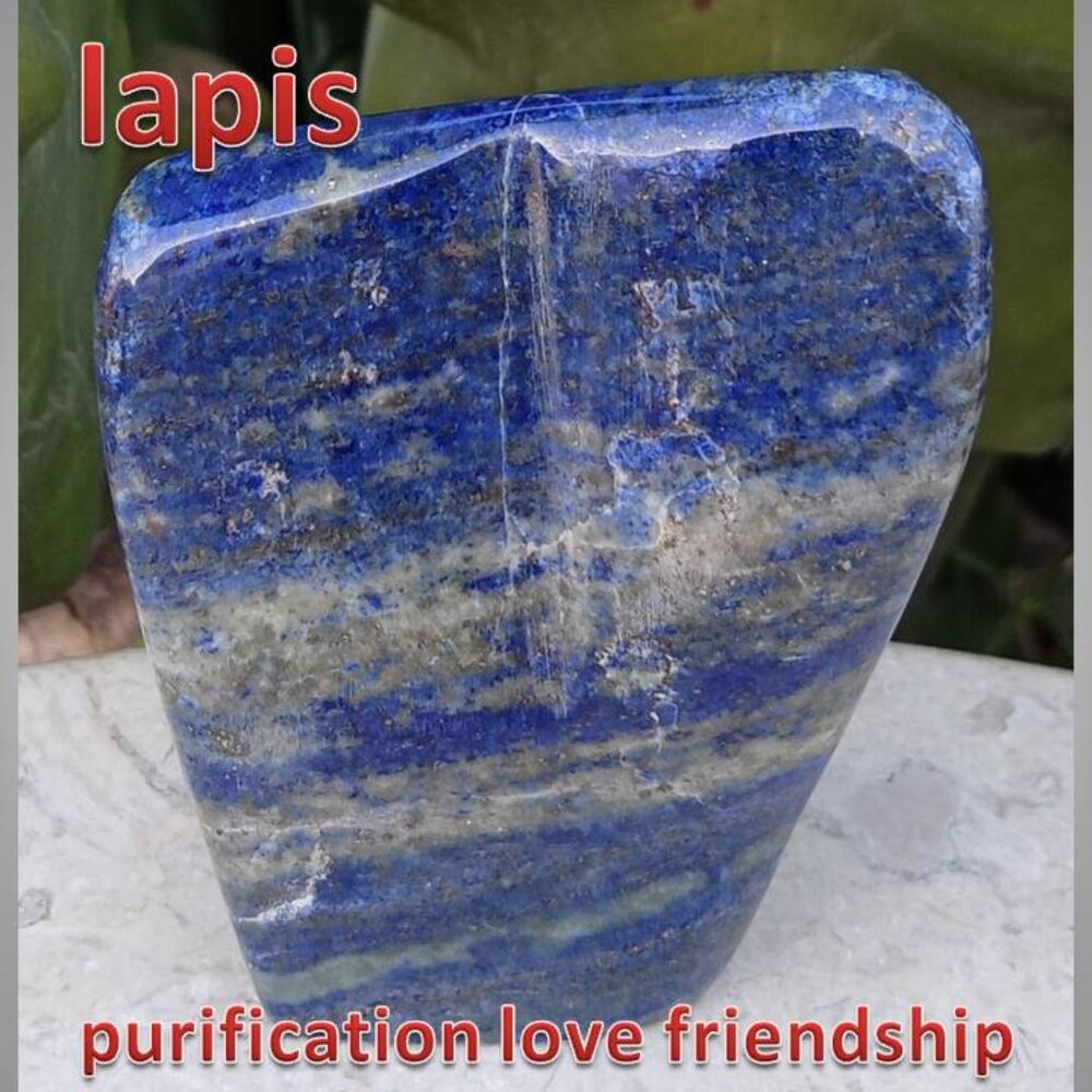 Lapis Lazuli crystal free form 04 purification friendship